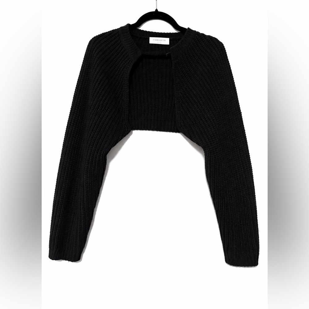 Pinkyotto Navy Knit Shrug Size L